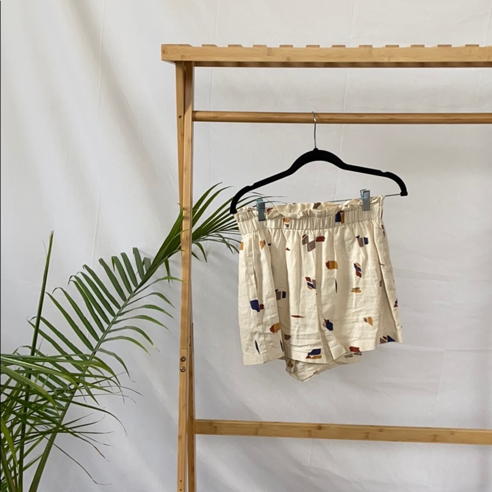 100% linen paper bag shorts from Roolee